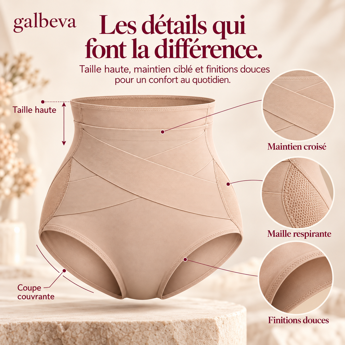 Culotte Lissante Taille Haute Sans Coutures